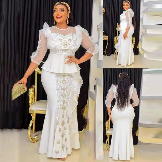 Two Piece Set Clothes Wedding Party Gown